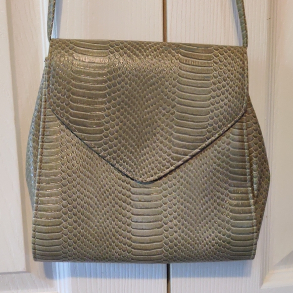 Hato Hori lizard skin crossbody bag - Picture 2 of 5